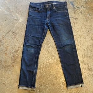Uniqlo slim stretch selvedge denim 33x32